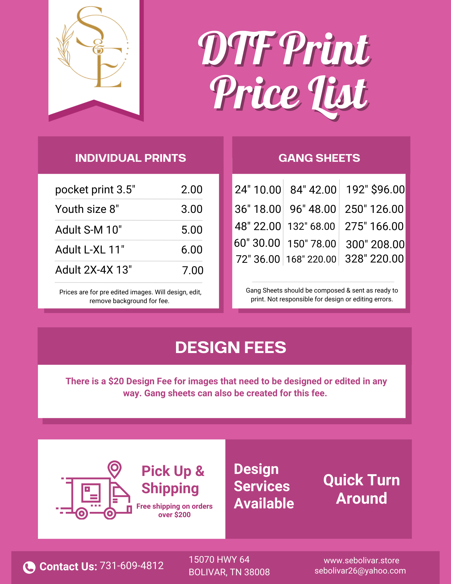 DTF Printing Services