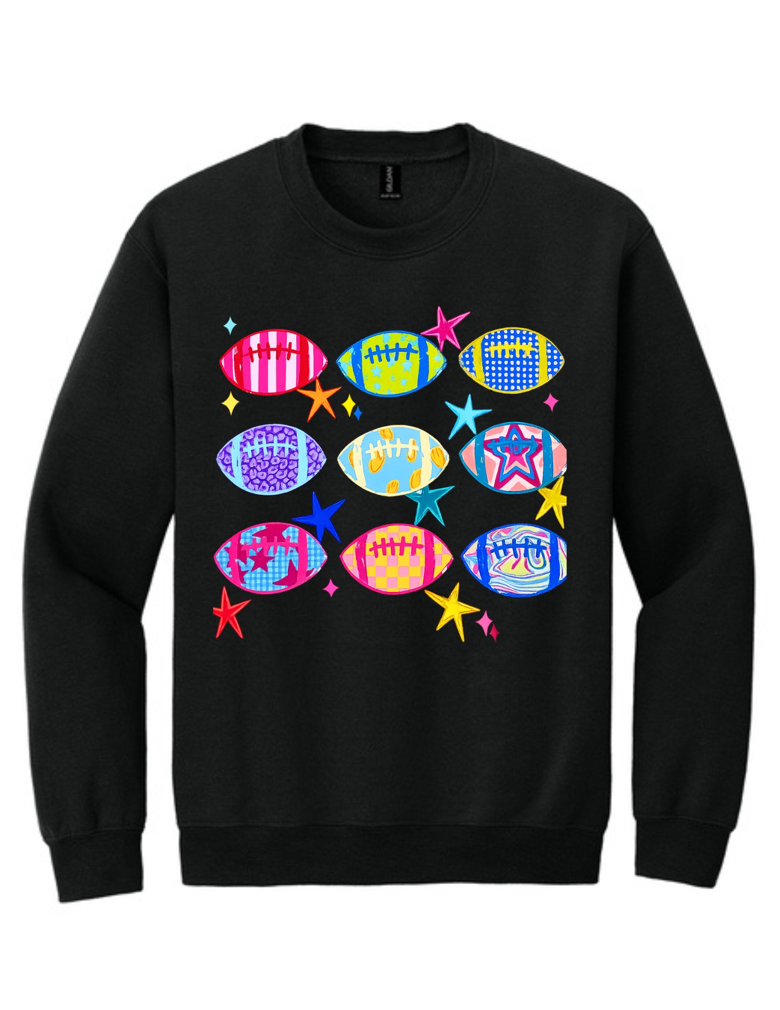 BLACK FOOTBALL SWEATER