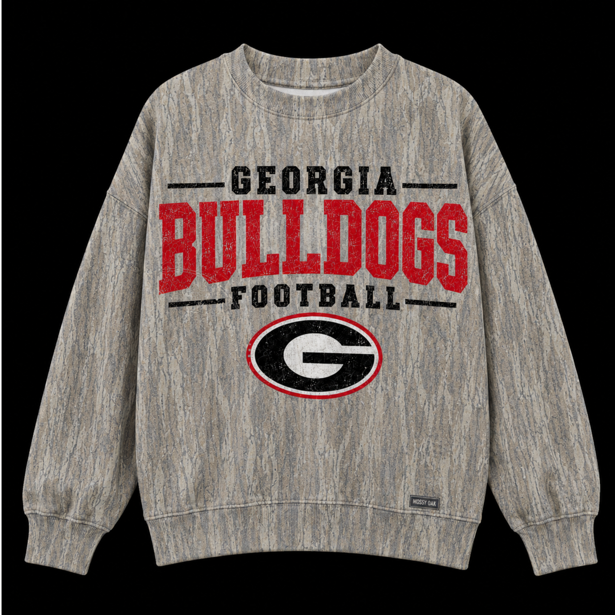 Cotton Mill Washed Out Mock Neck Sweatshirt (Georgia)