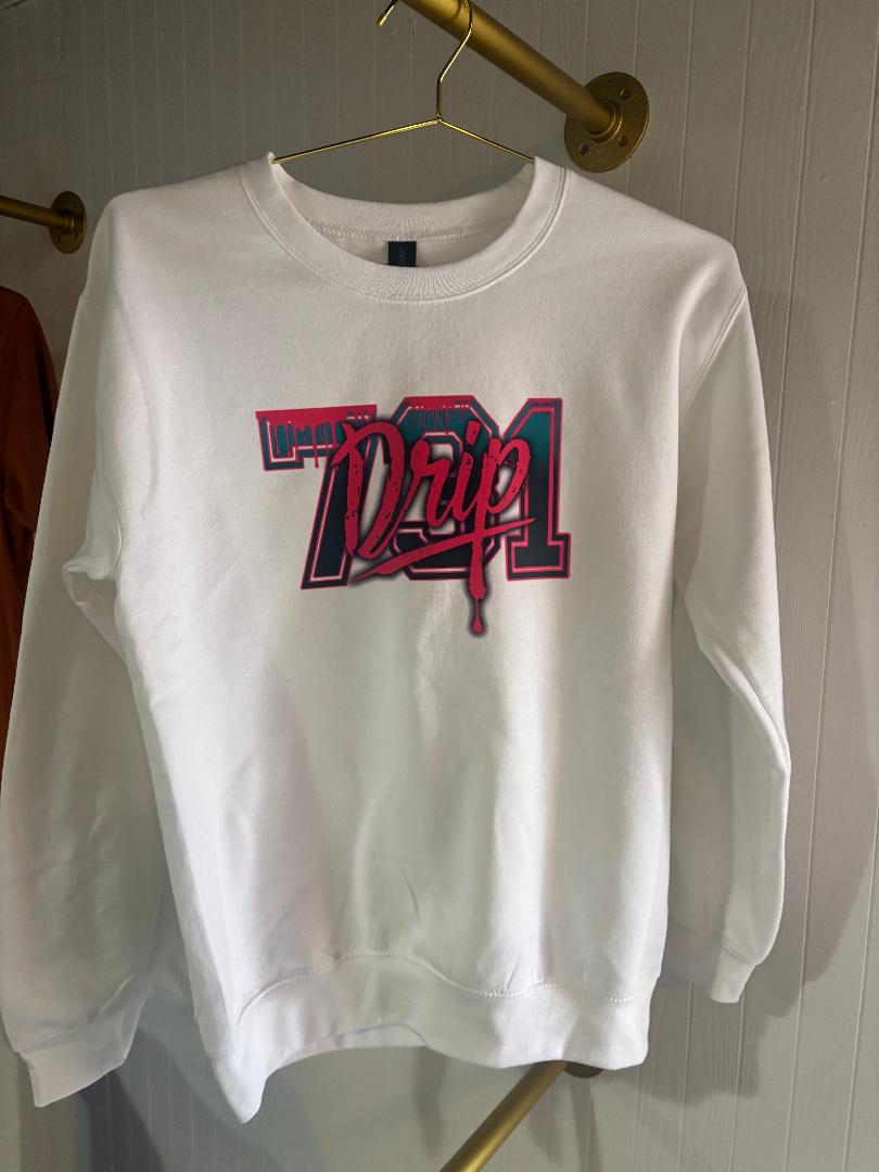 DRIP SWEATSHIRT WHITE